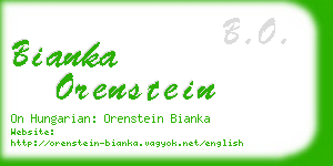 bianka orenstein business card